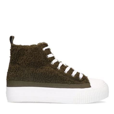 Olijfgroene Hoge sneakers voor dames online kopen .